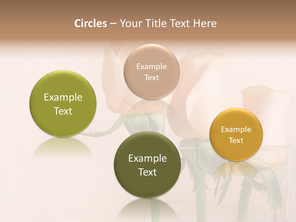 Glamour Pursuit Petal PowerPoint Template