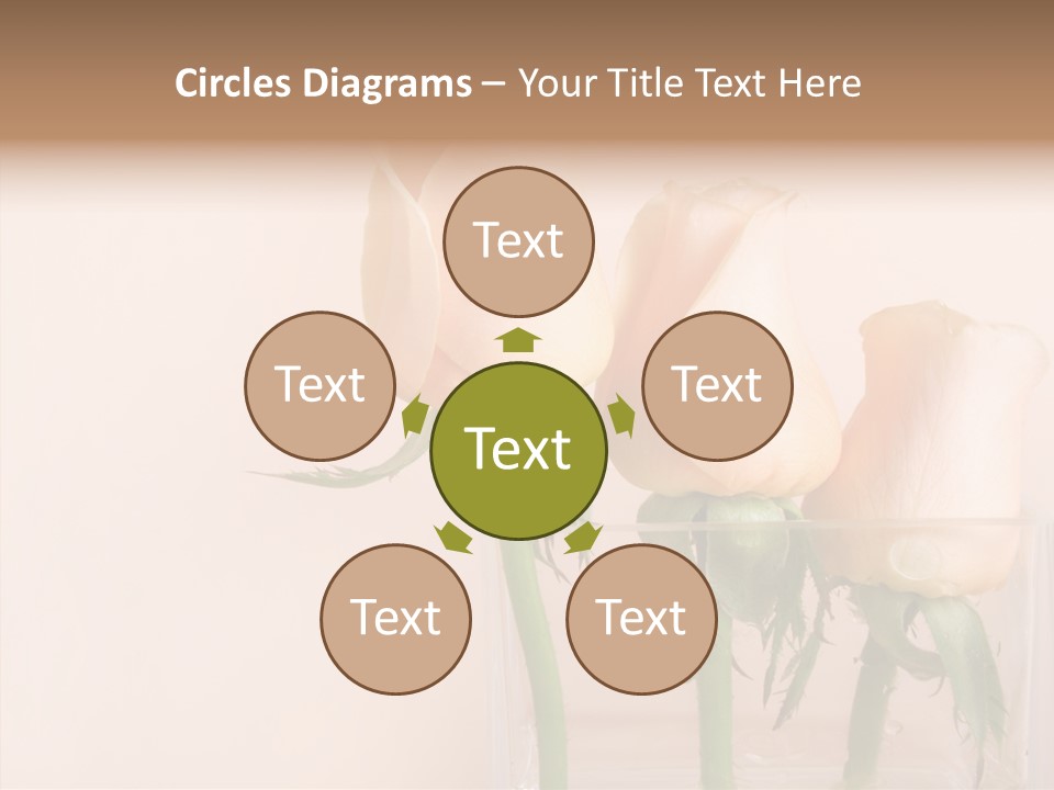 Glamour Pursuit Petal PowerPoint Template