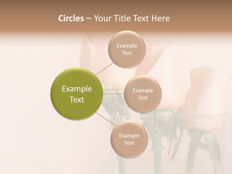 Glamour Pursuit Petal PowerPoint Template