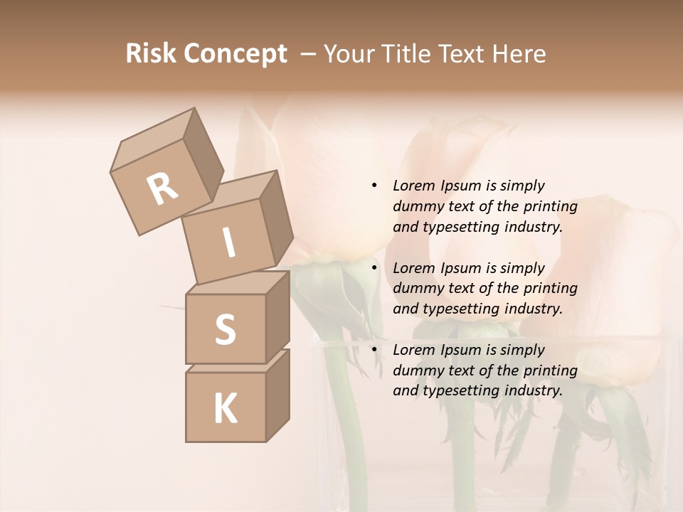 Glamour Pursuit Petal PowerPoint Template