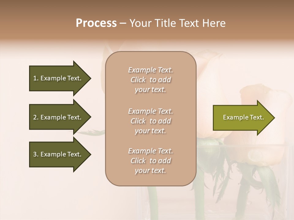 Glamour Pursuit Petal PowerPoint Template