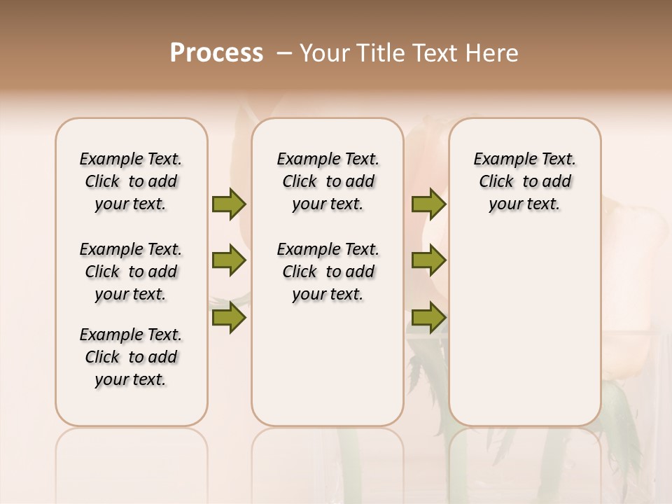 Glamour Pursuit Petal PowerPoint Template