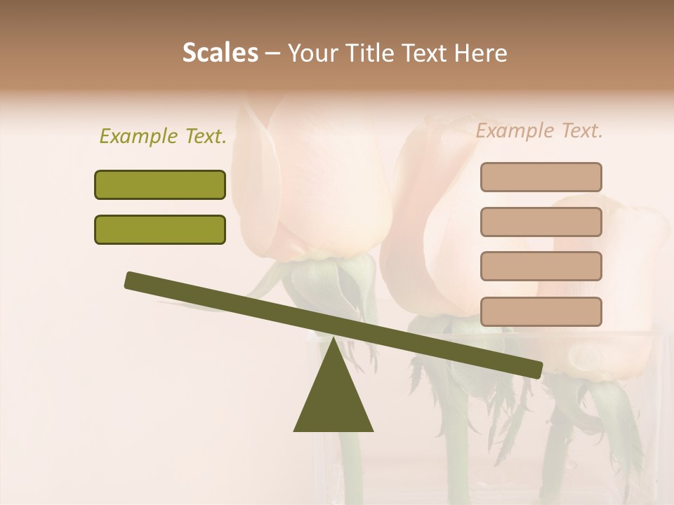 Glamour Pursuit Petal PowerPoint Template