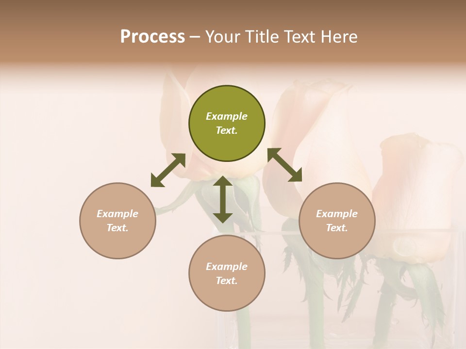 Glamour Pursuit Petal PowerPoint Template