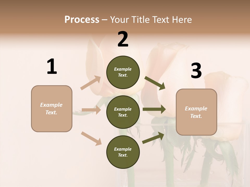 Glamour Pursuit Petal PowerPoint Template