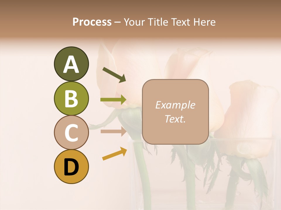 Glamour Pursuit Petal PowerPoint Template