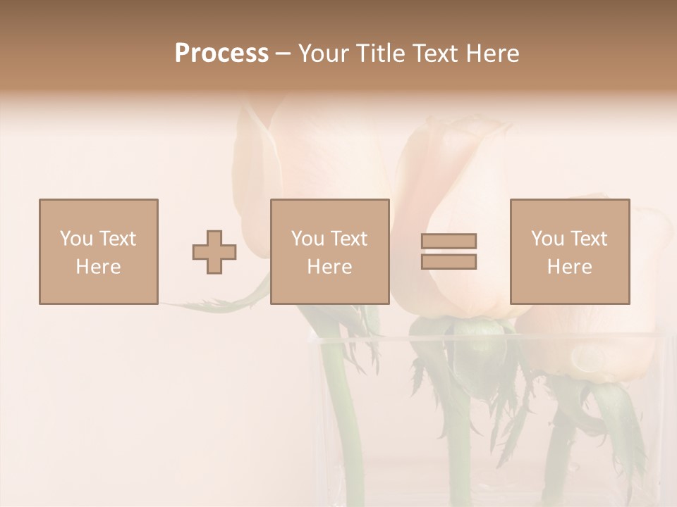 Glamour Pursuit Petal PowerPoint Template