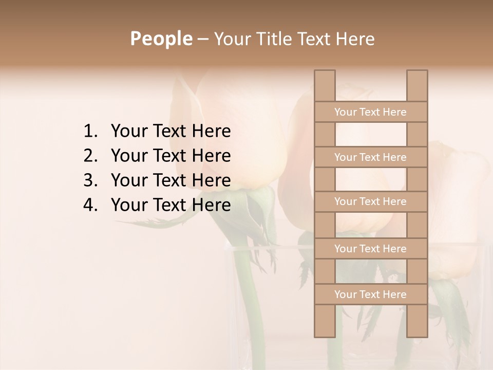 Glamour Pursuit Petal PowerPoint Template