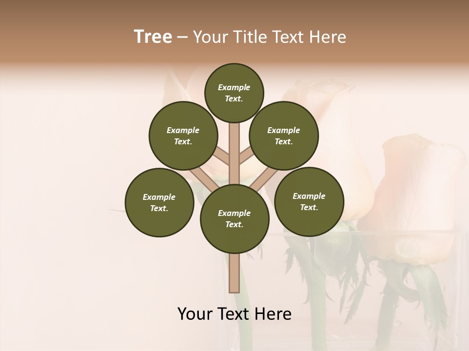 Glamour Pursuit Petal PowerPoint Template