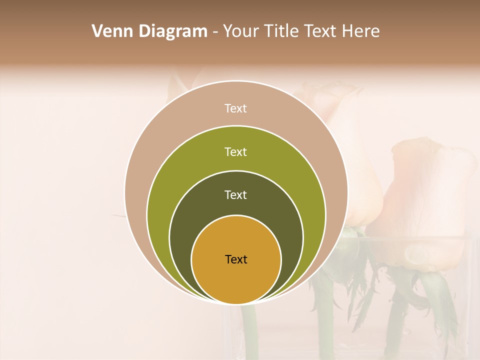 Glamour Pursuit Petal PowerPoint Template