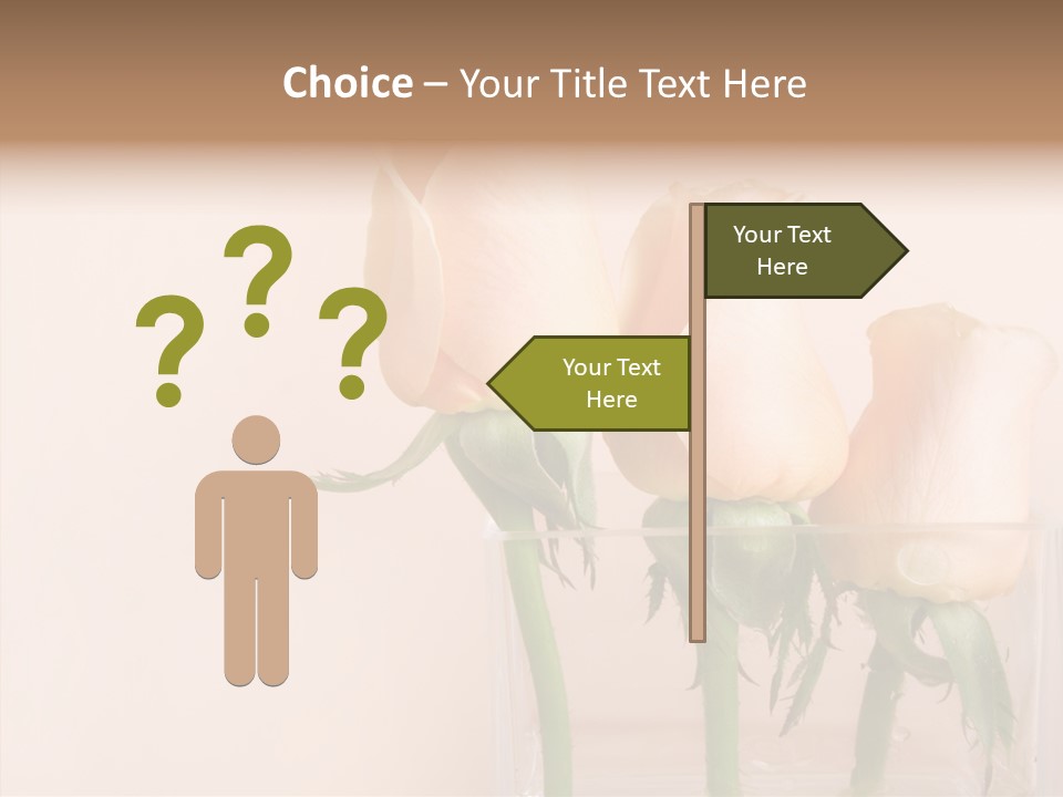 Glamour Pursuit Petal PowerPoint Template