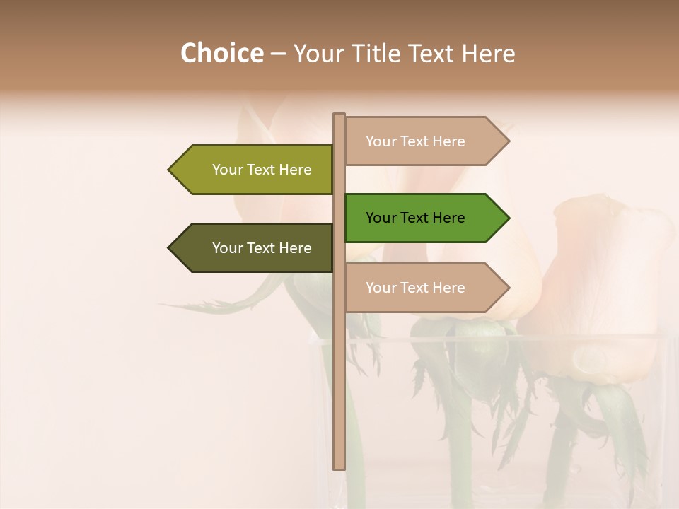 Glamour Pursuit Petal PowerPoint Template