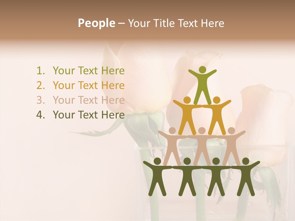 Glamour Pursuit Petal PowerPoint Template