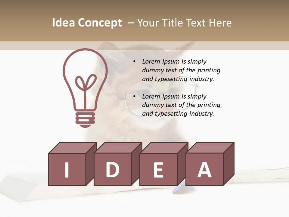 Pretty Pet Whiskers PowerPoint Template