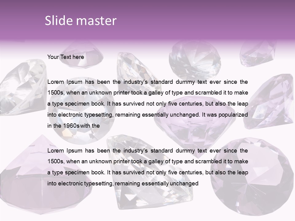 Circle Gemstone Shine PowerPoint Template