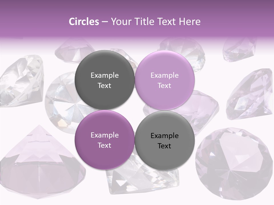 Circle Gemstone Shine PowerPoint Template