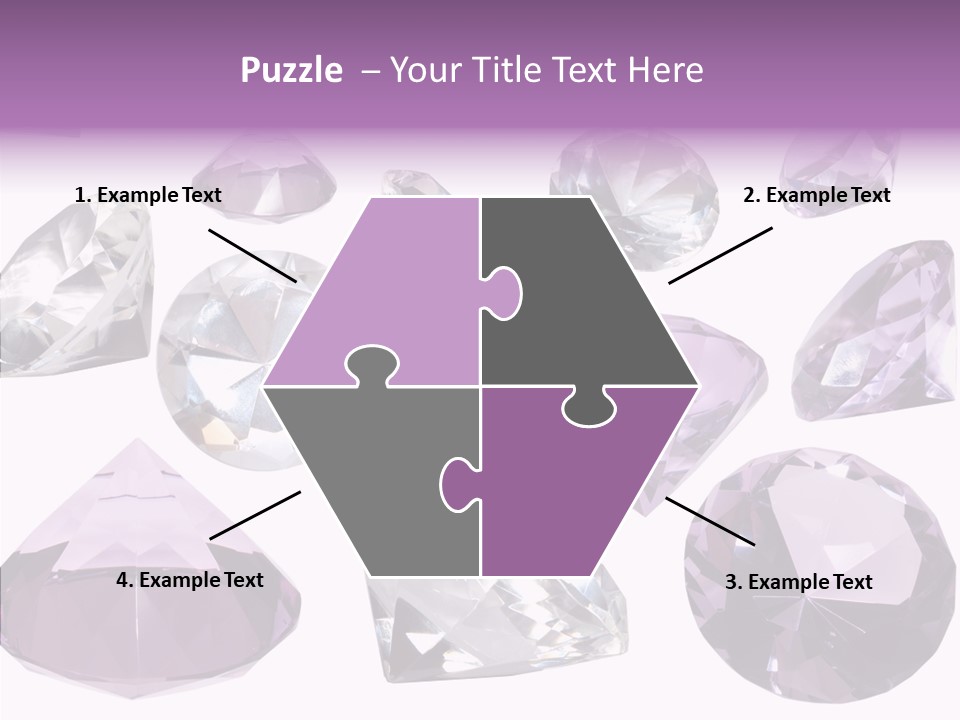 Circle Gemstone Shine PowerPoint Template