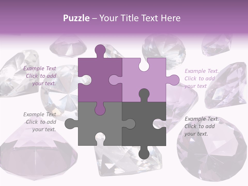 Circle Gemstone Shine PowerPoint Template