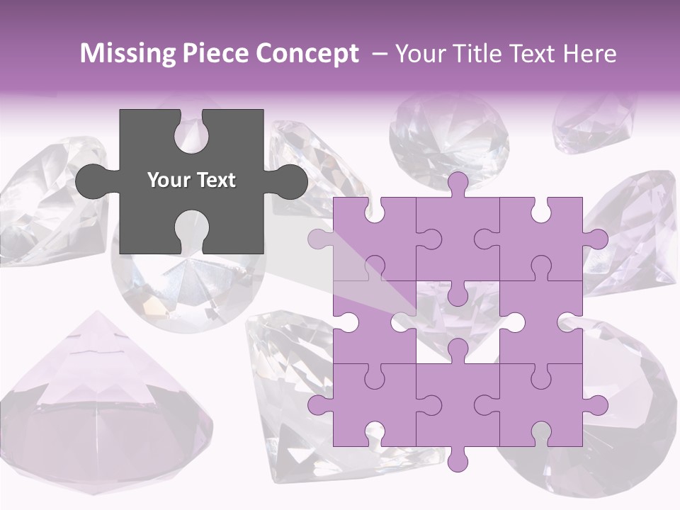 Circle Gemstone Shine PowerPoint Template