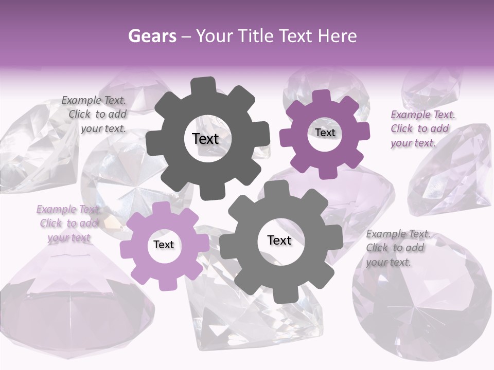 Circle Gemstone Shine PowerPoint Template