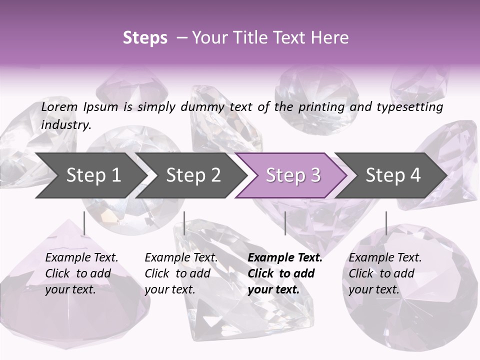 Circle Gemstone Shine PowerPoint Template