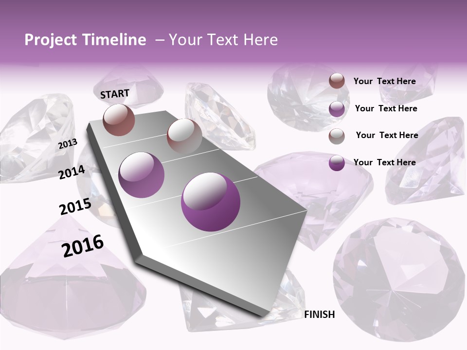 Circle Gemstone Shine PowerPoint Template