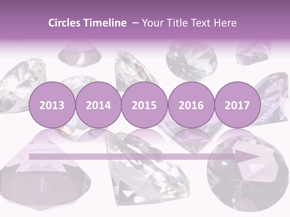 Circle Gemstone Shine PowerPoint Template