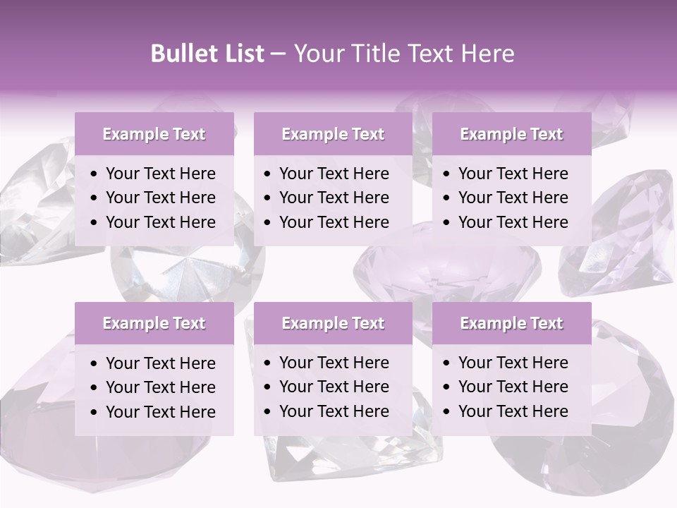 Circle Gemstone Shine PowerPoint Template