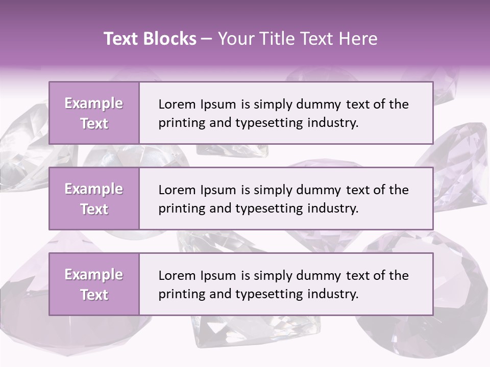 Circle Gemstone Shine PowerPoint Template