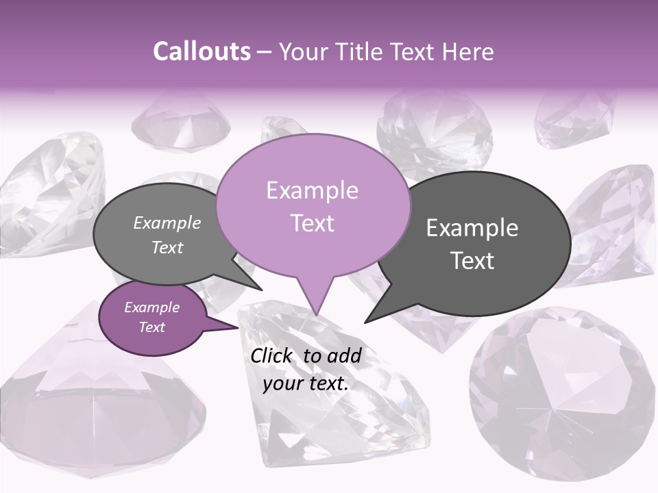 Circle Gemstone Shine PowerPoint Template