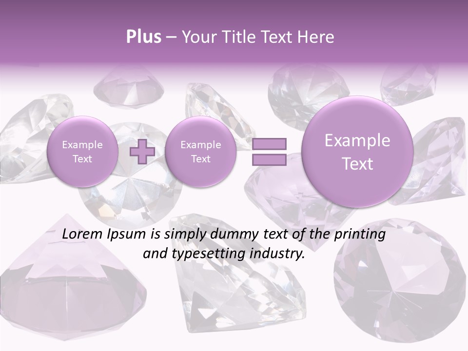 Circle Gemstone Shine PowerPoint Template