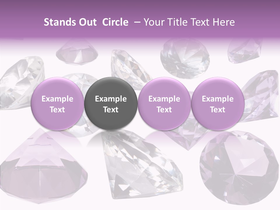 Circle Gemstone Shine PowerPoint Template