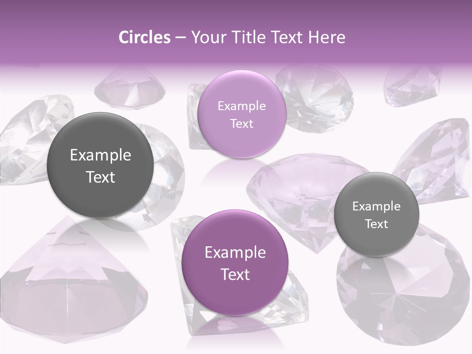 Circle Gemstone Shine PowerPoint Template