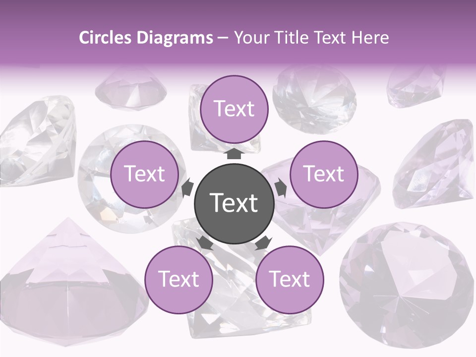 Circle Gemstone Shine PowerPoint Template