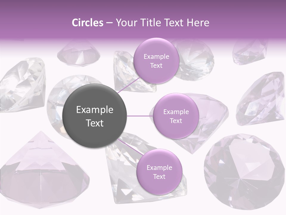 Circle Gemstone Shine PowerPoint Template