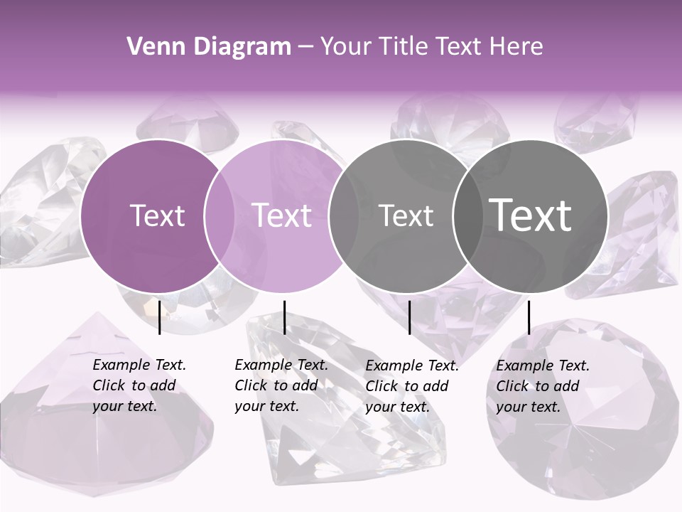 Circle Gemstone Shine PowerPoint Template