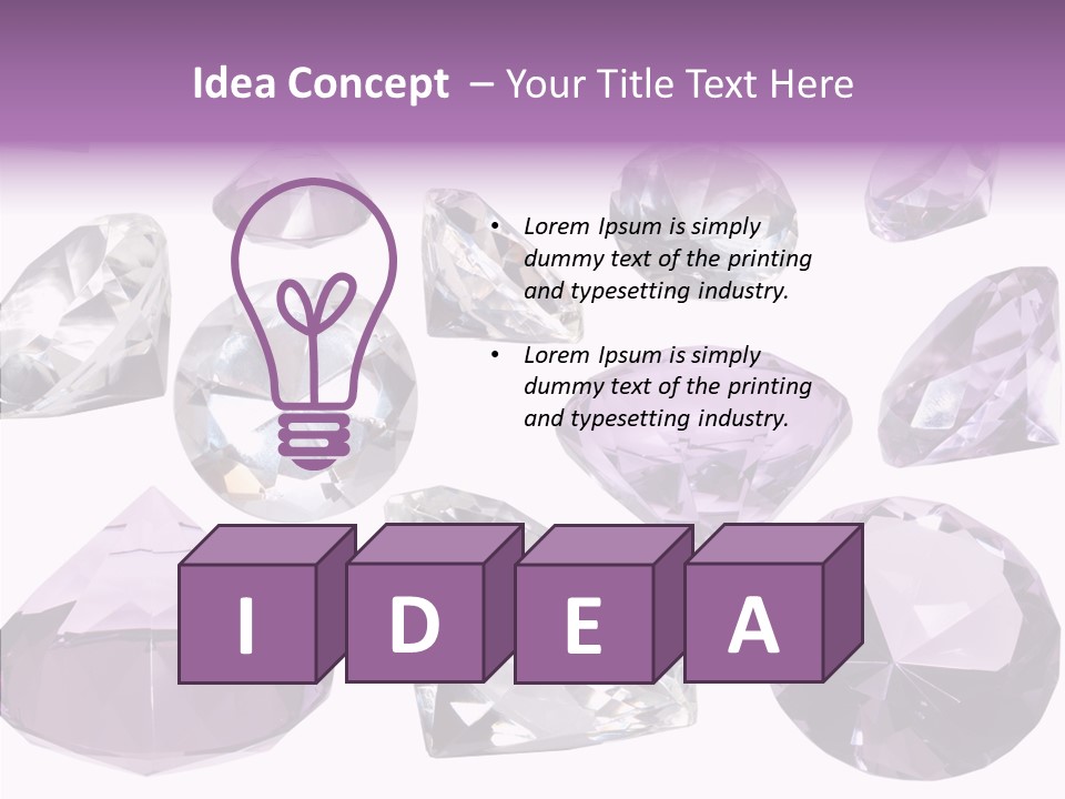 Circle Gemstone Shine PowerPoint Template