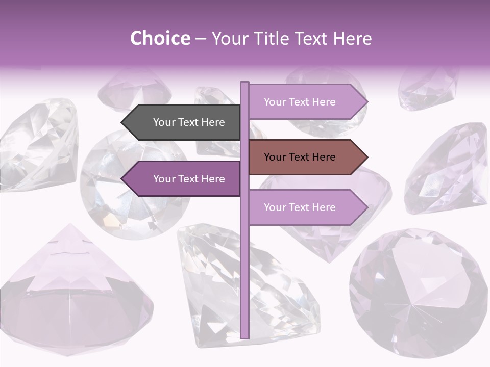 Circle Gemstone Shine PowerPoint Template