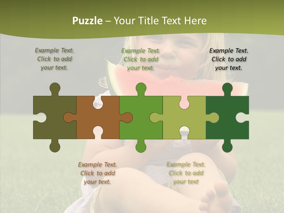 Park Toddler Eat PowerPoint Template
