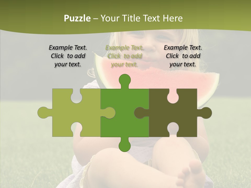 Park Toddler Eat PowerPoint Template