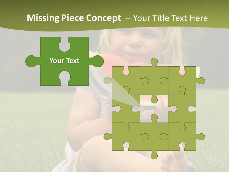 Park Toddler Eat PowerPoint Template