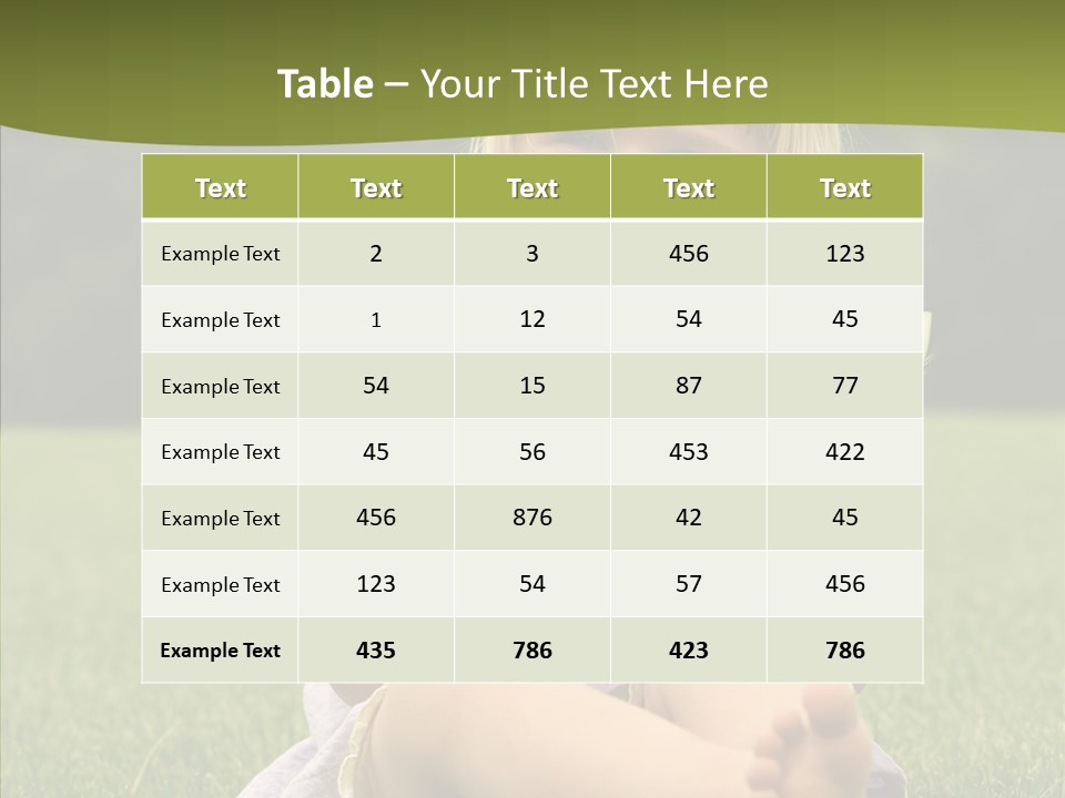Park Toddler Eat PowerPoint Template
