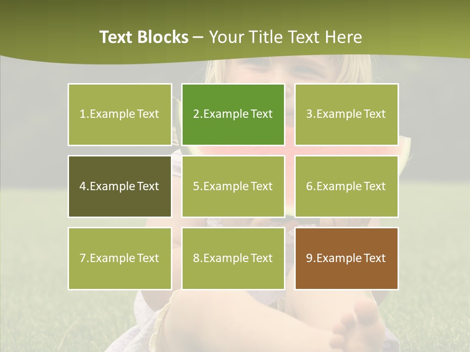 Park Toddler Eat PowerPoint Template