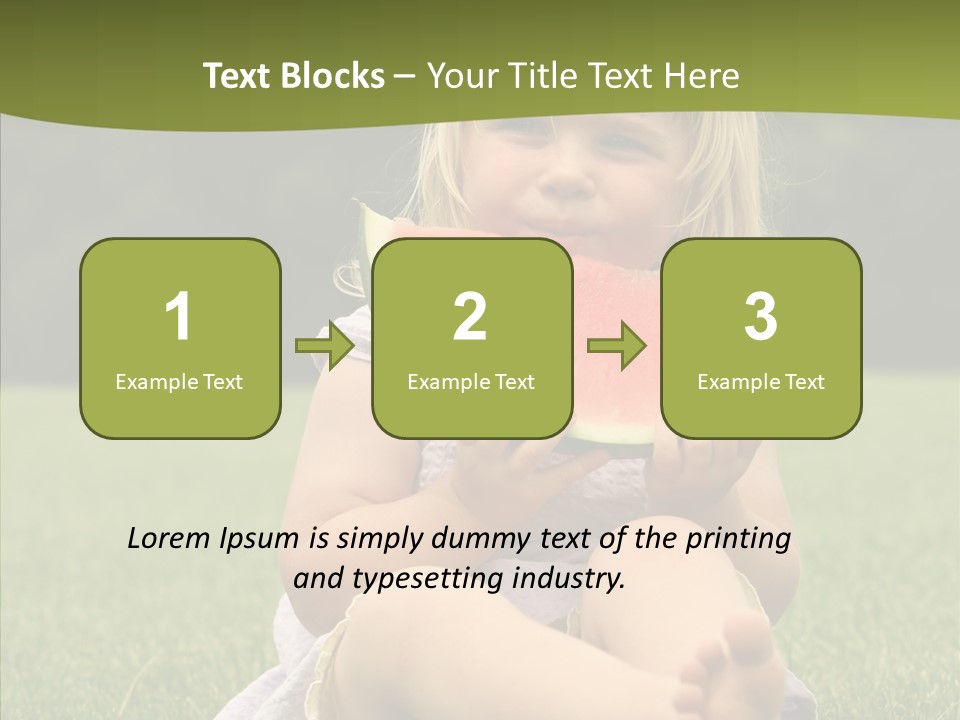 Park Toddler Eat PowerPoint Template