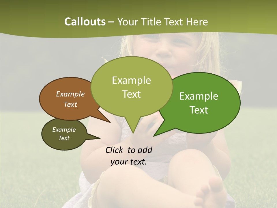 Park Toddler Eat PowerPoint Template