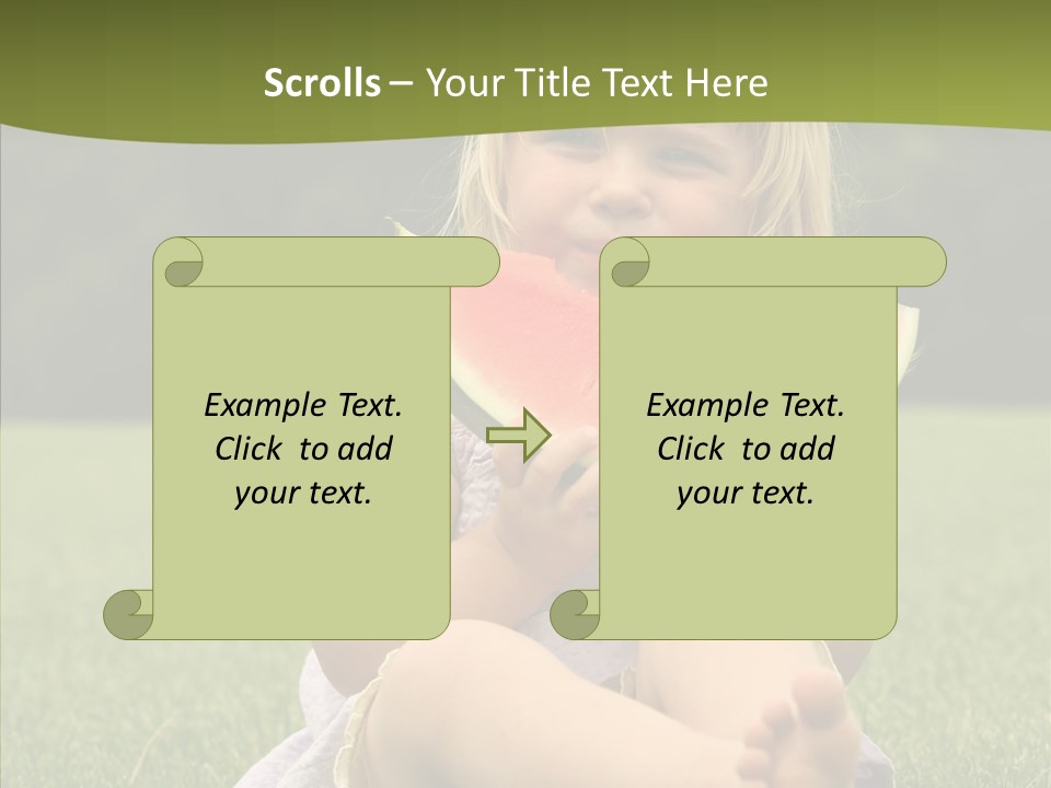 Park Toddler Eat PowerPoint Template