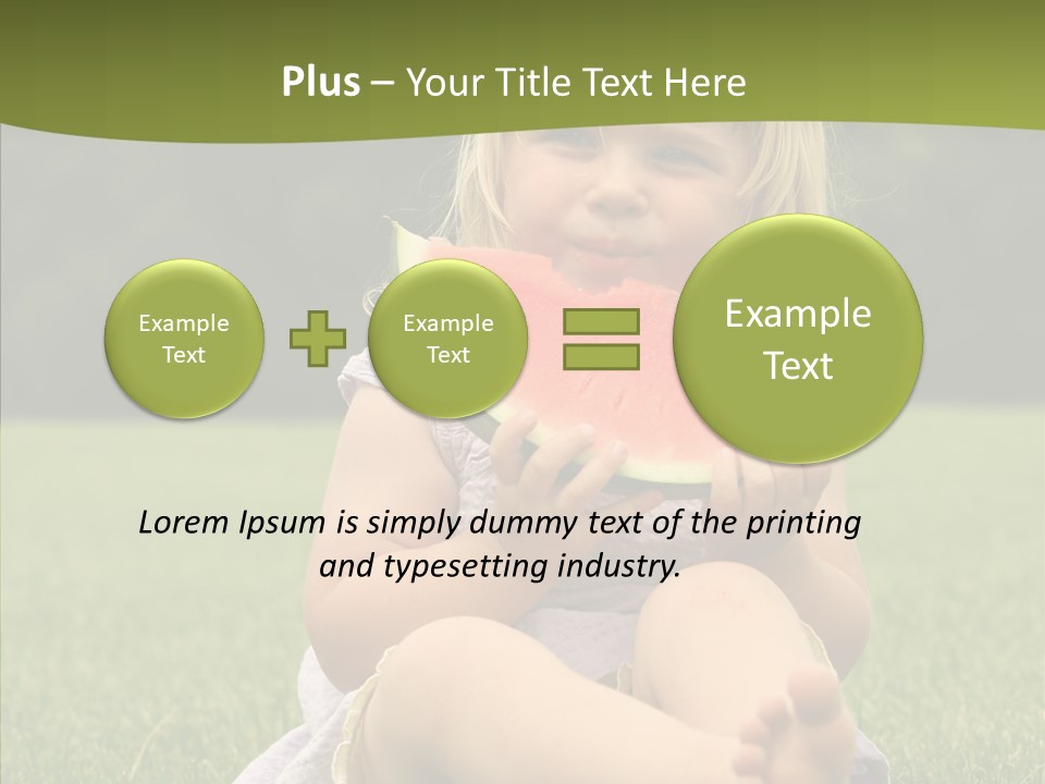 Park Toddler Eat PowerPoint Template