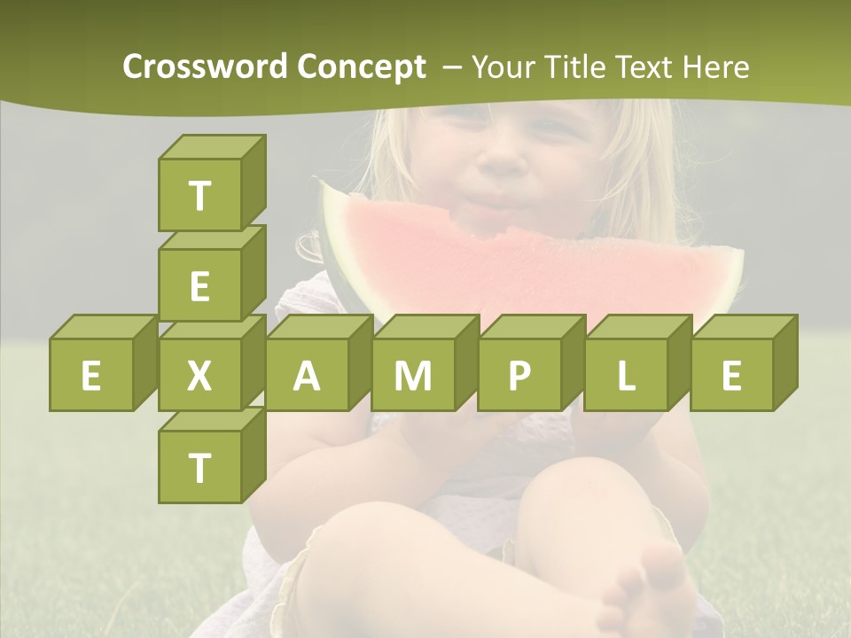 Park Toddler Eat PowerPoint Template