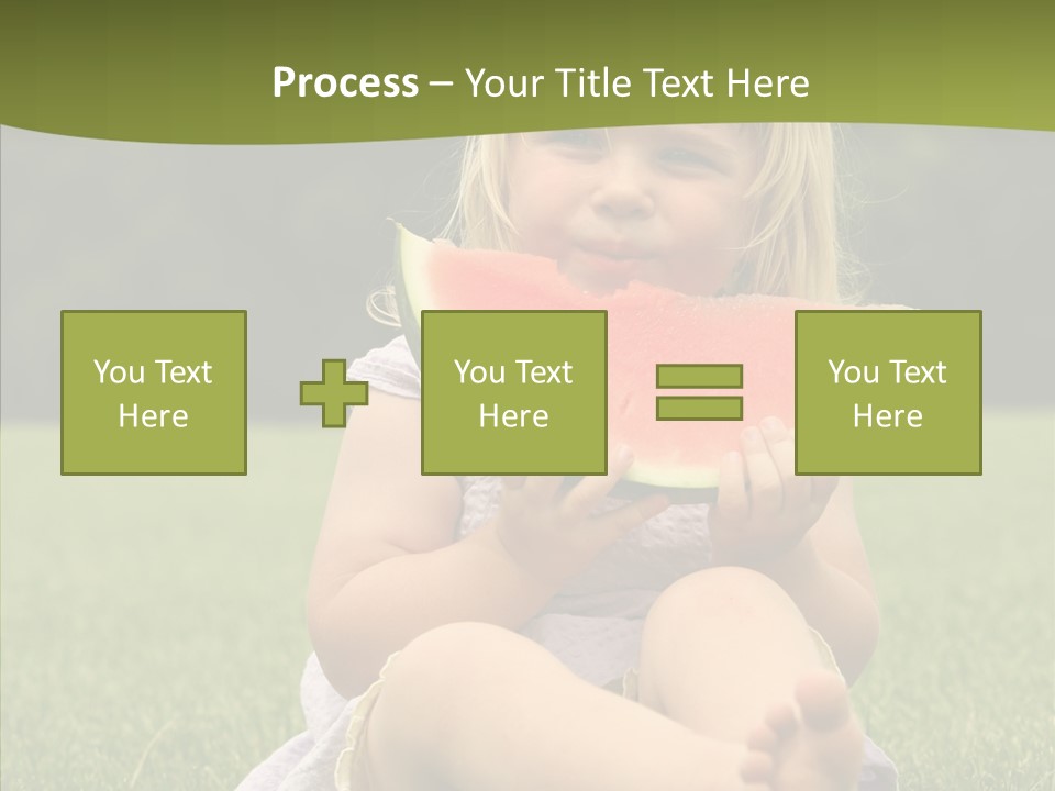 Park Toddler Eat PowerPoint Template