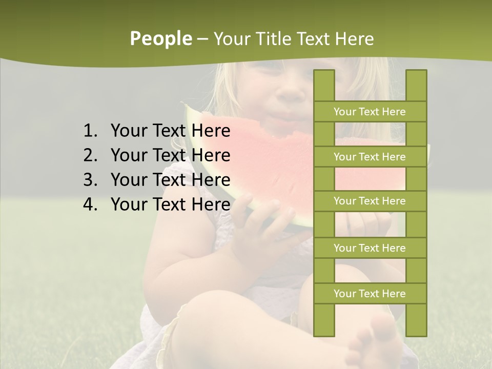 Park Toddler Eat PowerPoint Template